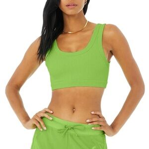 Alo Wellness Bra - Green Apple